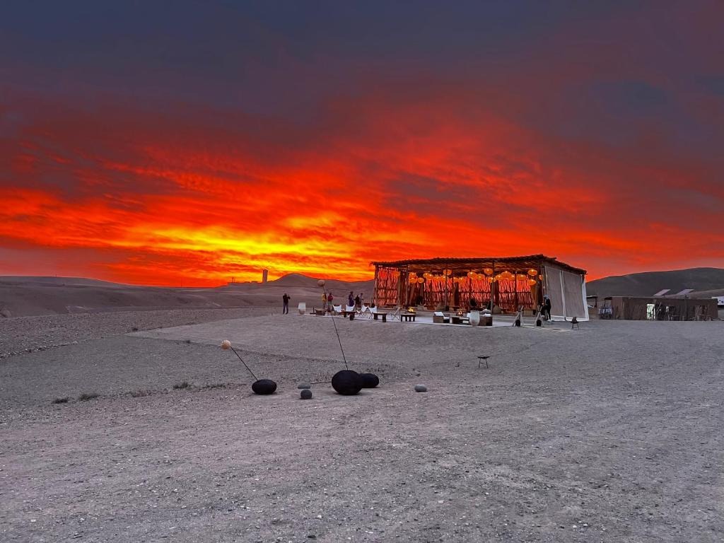 Jardin et espaces communs d'Alkamar Camp